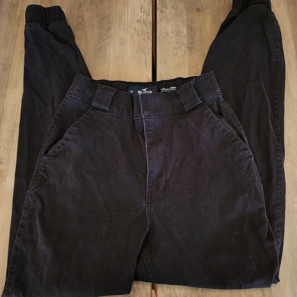 Womens Hollister Black Cargo Pants Size Small